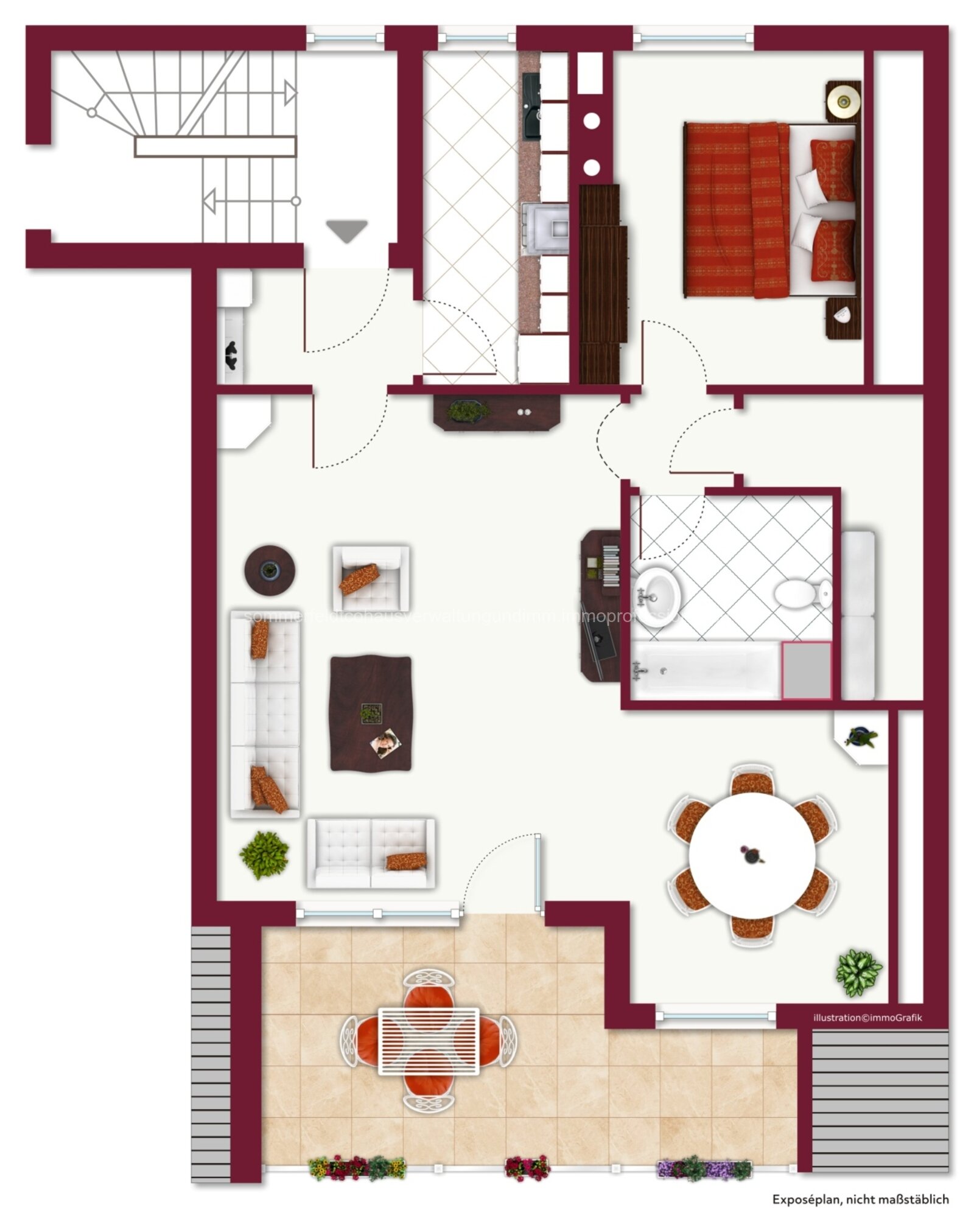 DG-Wohnung mit Blick über Pforzheim