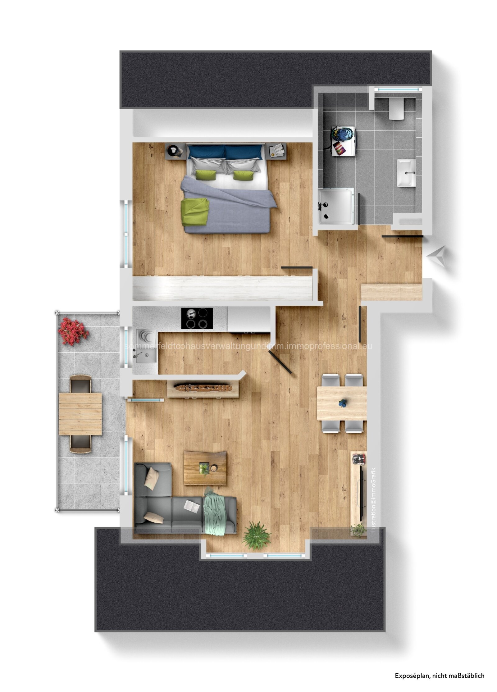 Moderner Wohntraum in Birkenfeld – Stilvolle 2-Zimmer Eigentumswohnung mit Balkon