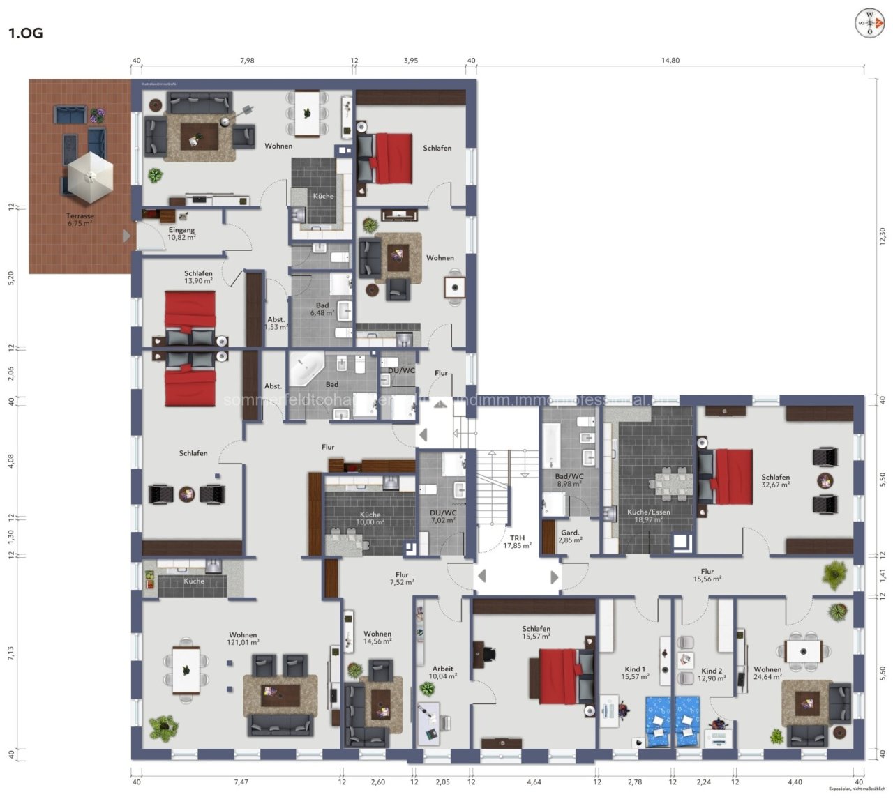 Grundrisse möbliert 573 m2 Grundrisse möbliert 573 m2