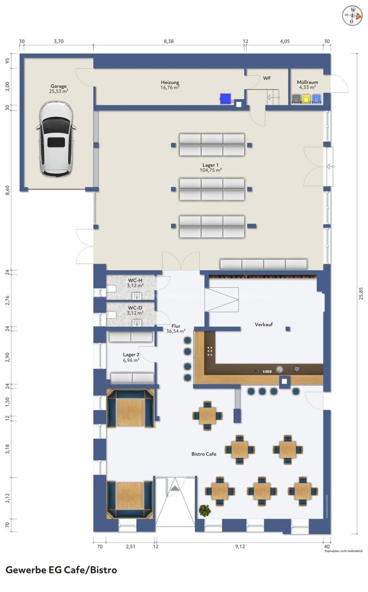 Bäckerei/Kaffee. 265 m2 Bäckerei/Kaffee. 265 m2