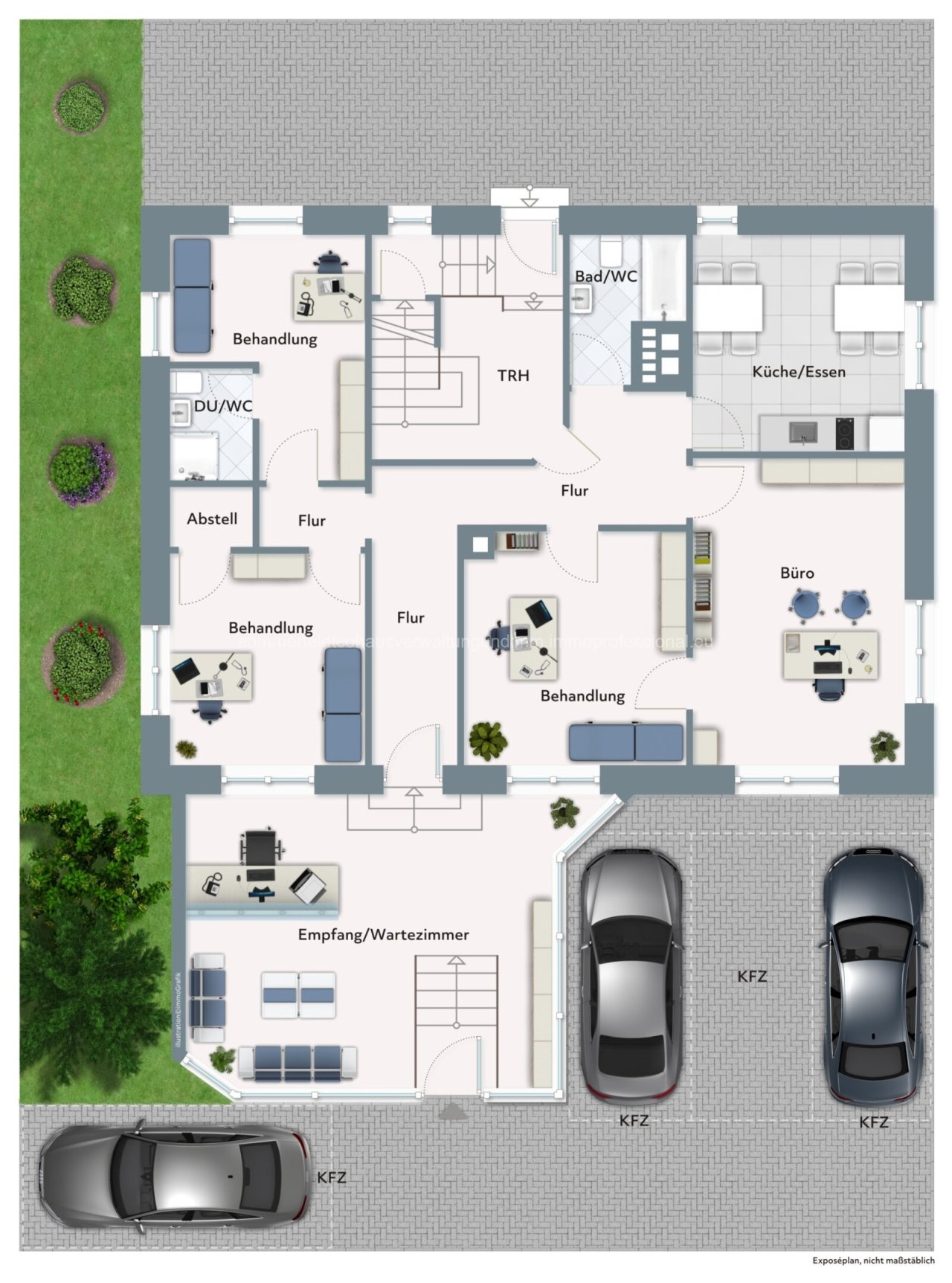 Grundriss möbliert Grundriss möbliert