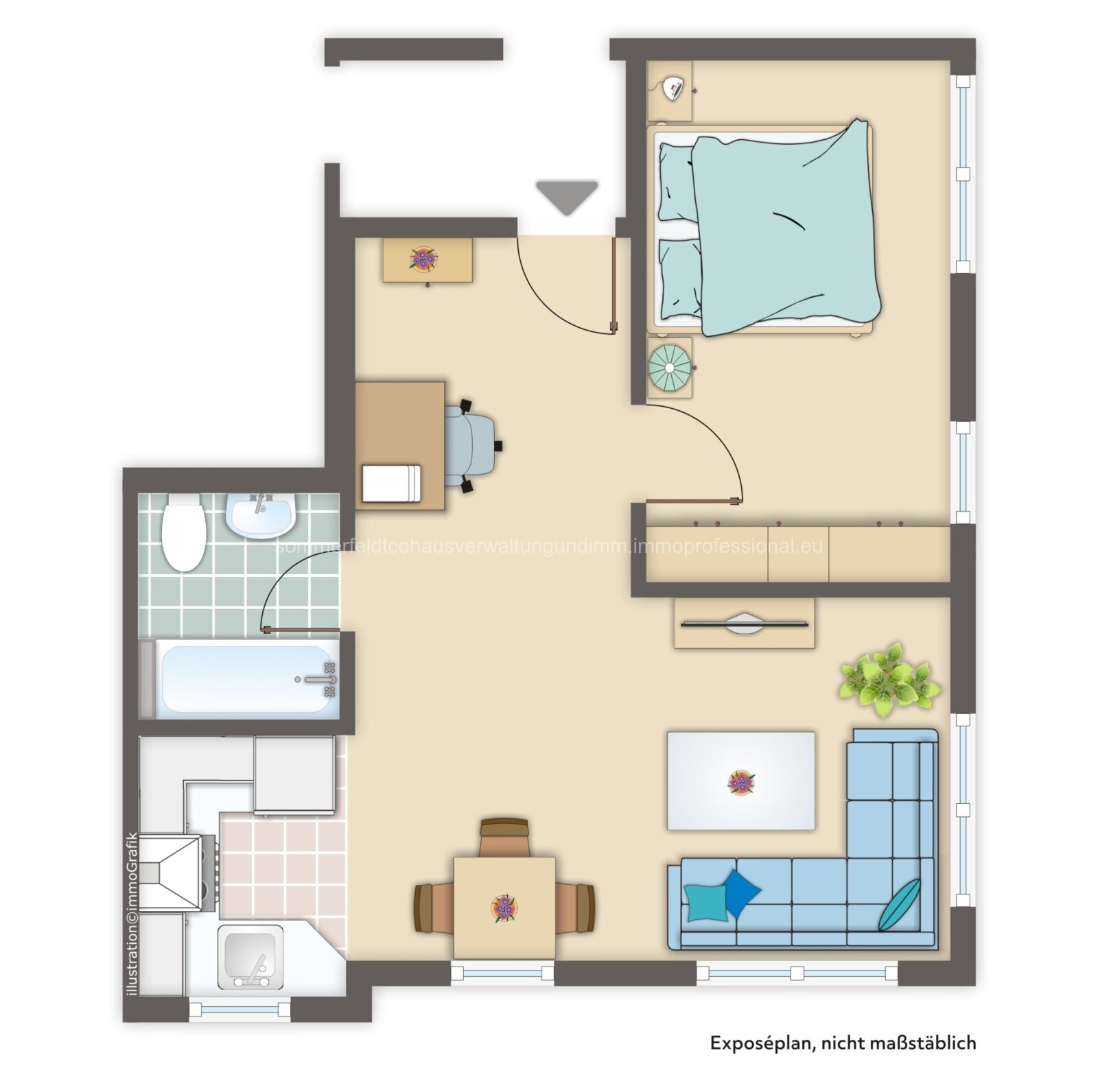 Grundriss Wohnung 7 Grundriss Wohnung 7