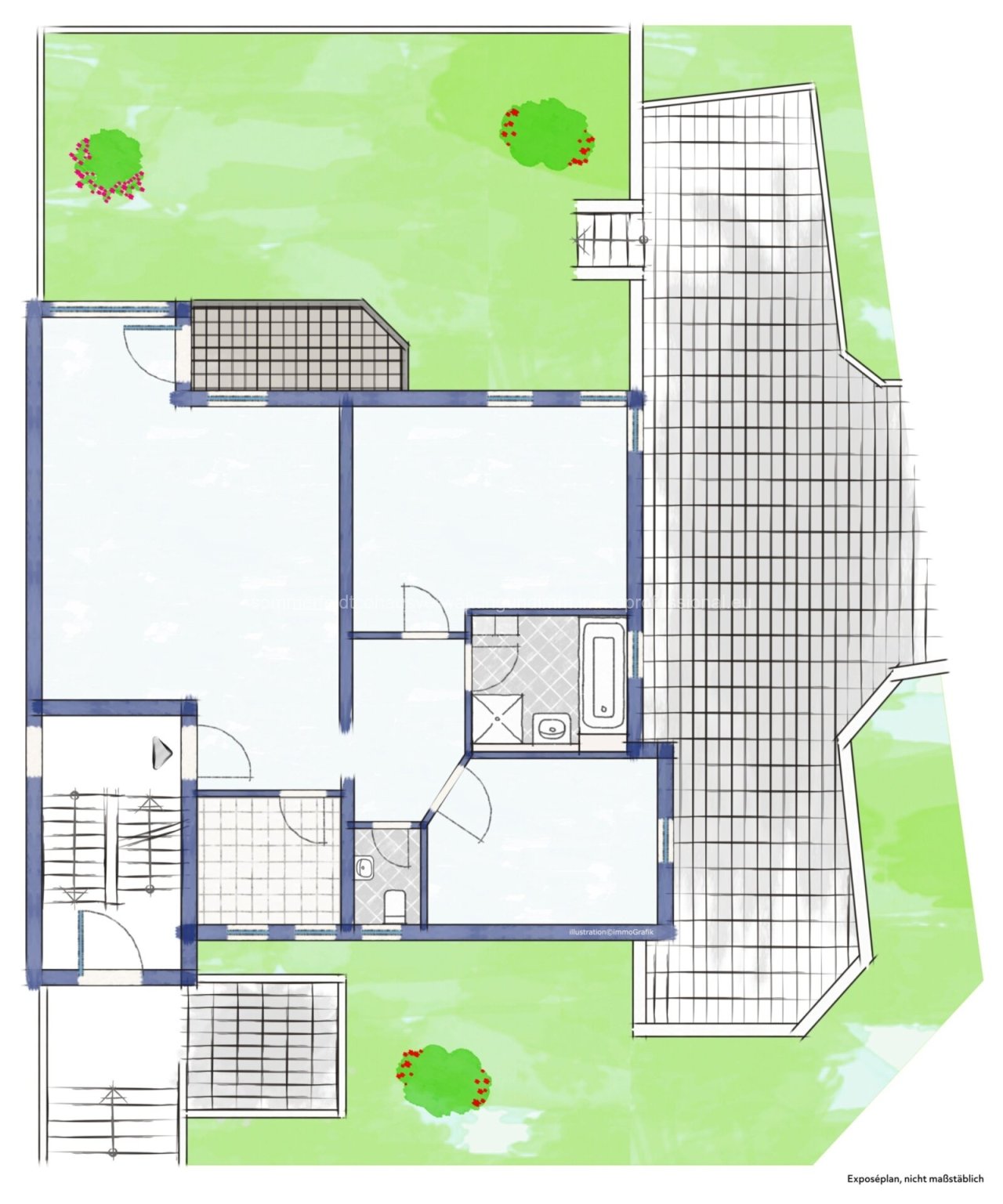 Grundriss unmöbliert Grundriss unmöbliert