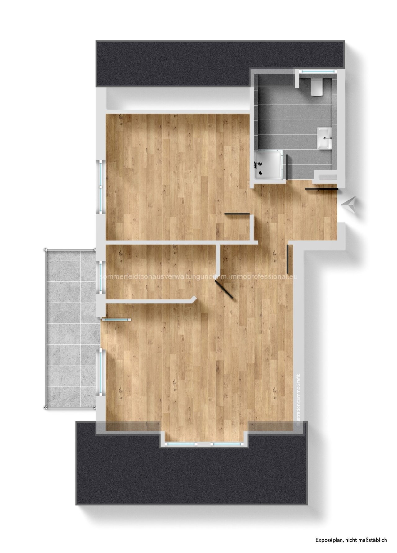 Grundriss unmöbliert