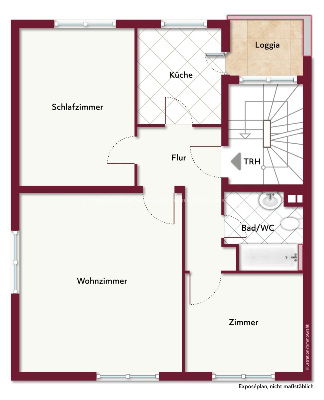 Grundriss unmöbliert